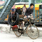 Mobile bicycle repair, China