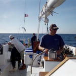 Capt. Jay and 1st Mate Jason deciding on something or noter.